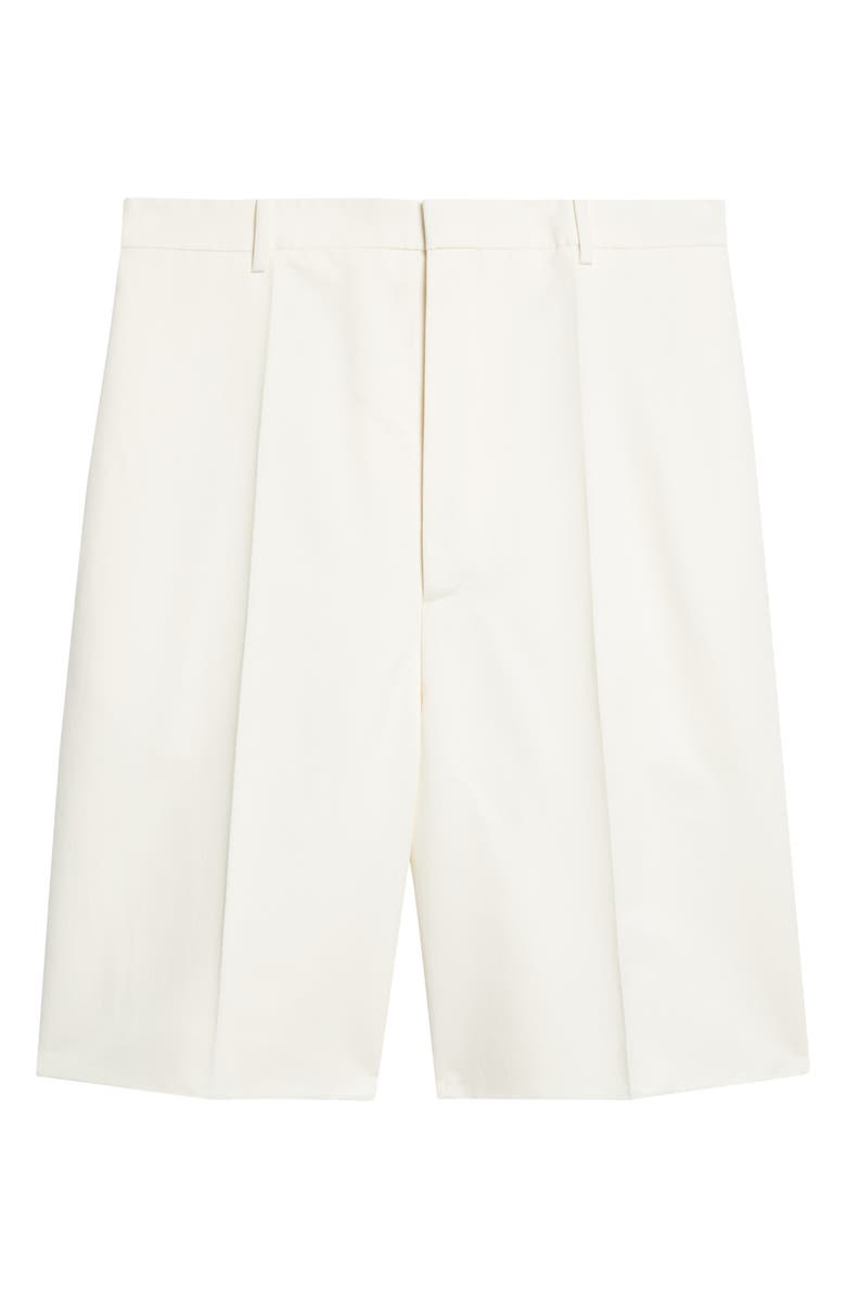 Bottega Veneta Cotton & Silk Crinkled Toile Shorts, Main, color, 9107 Parchment