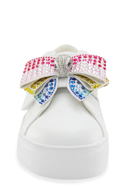 KURT GEIGER KURT GEIGER LONDON KIDS' MINI LANEY BOW SNEAKER