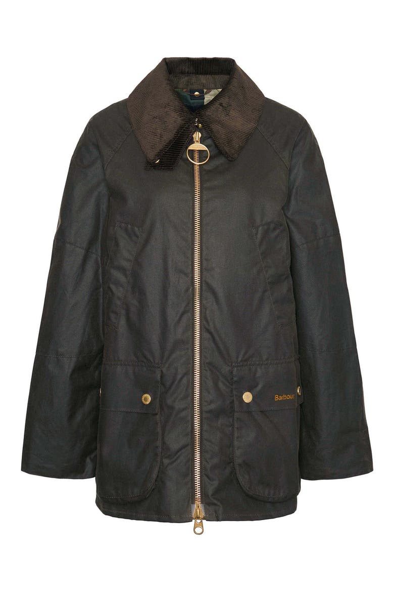 Allerston Water Resistant Waxed Cotton Jacket, Alternate, color, OLIVE/ANCIENT