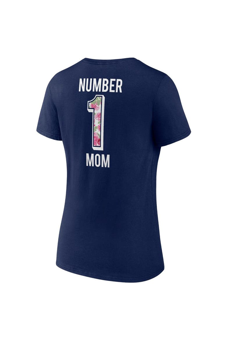 Women's Fanatics Branded Navy New England Patriots Team Mother's Day V-Neck T-Shirt, Alternate, color, Navy