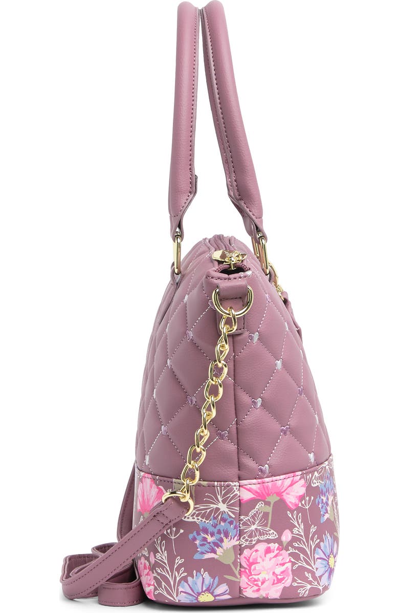 Luv Betsey by Betsey Johnson Medium Printed Logo Handbag, Alternate, color,