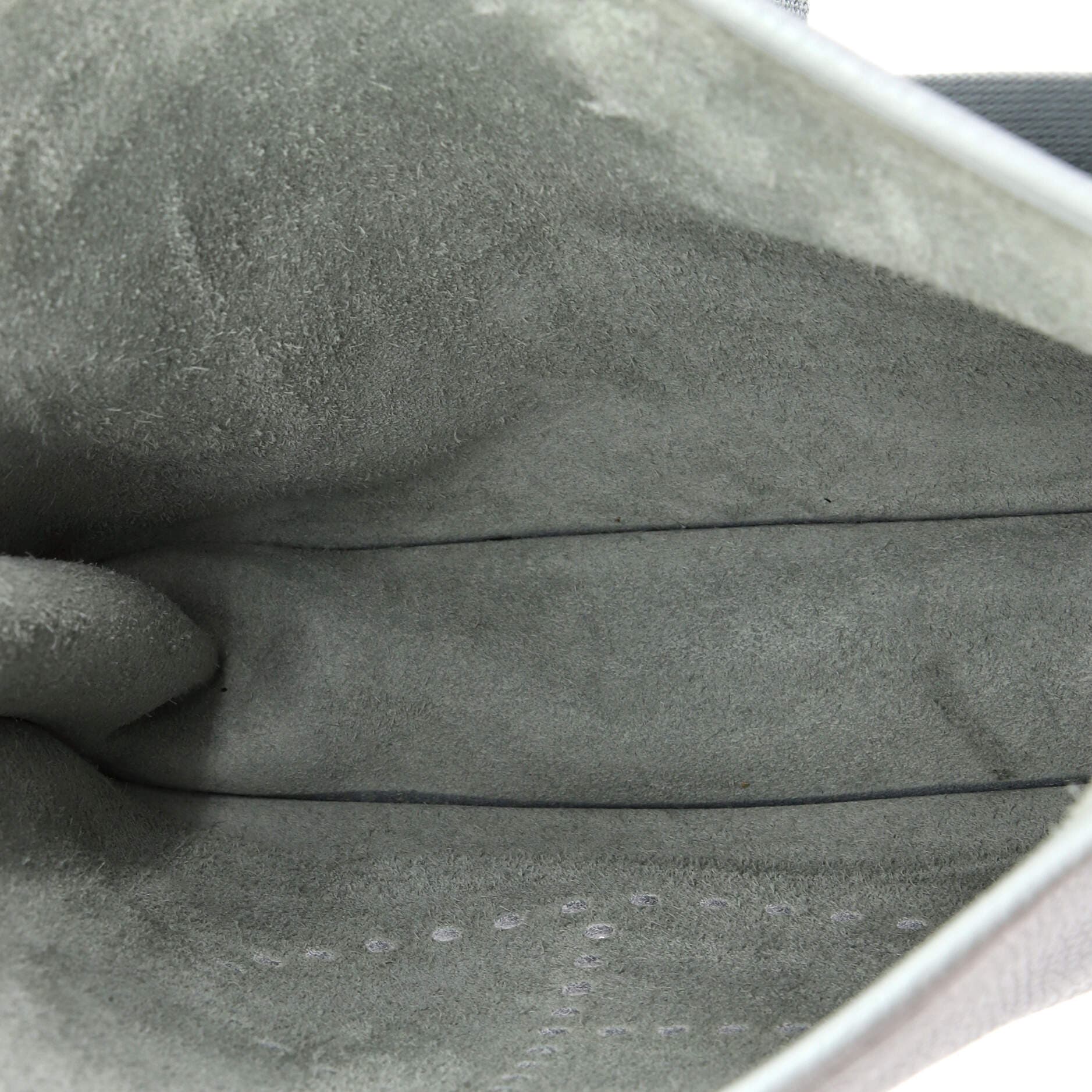 Pre-Owned Hermes Evelyne Bag Gen III Clemence GM, Alternate, color, Bleu Glacier