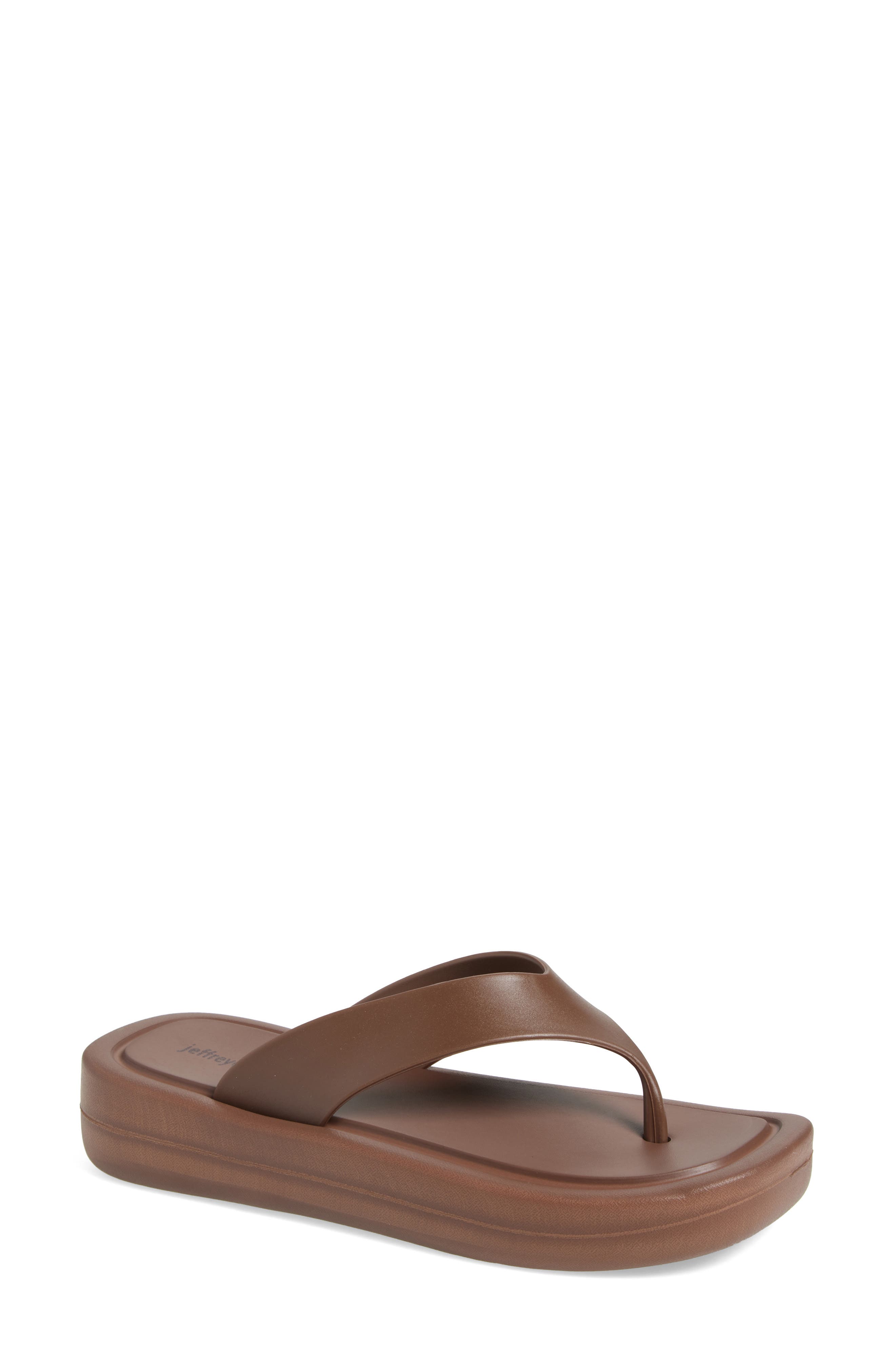 Jeffrey Campbell Darcie Flip Flop, Main, color, Brown