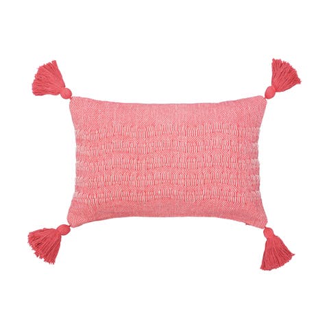 Hodges Woven Throw Pillow with Tassels