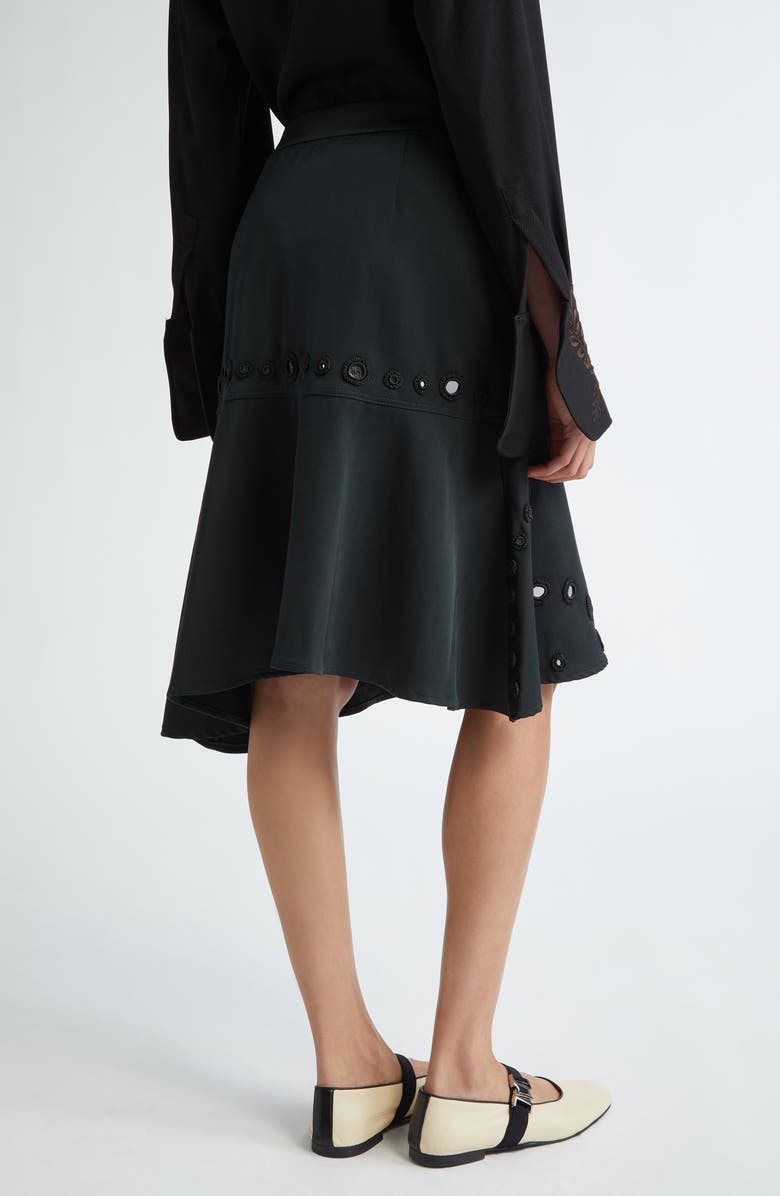 Wales Bonner Serenade Asymmetric Wool Blend Skirt, Alternate, color,