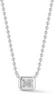 SPHERA MILANO Emerald Cut Cubic Zirconia Pendant Necklace