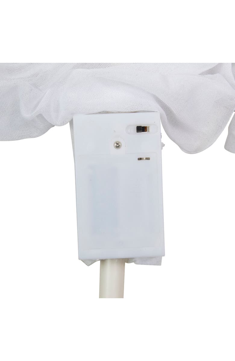 Northlight LED Lighted Color Changing Ghost Halloween Lawn Stakes - 20" - Multicolor - Set of 3, Alternate, color, 