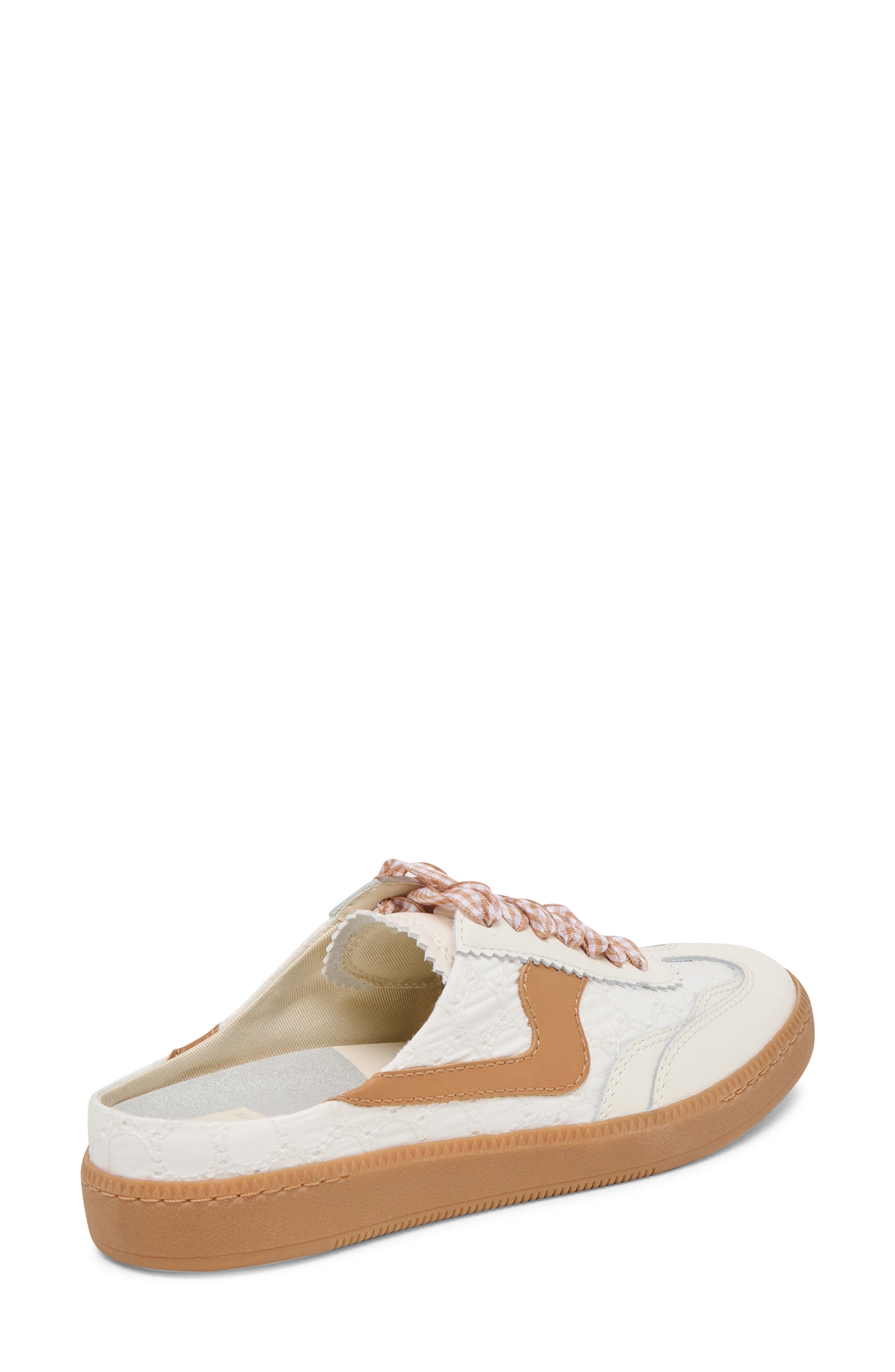 Notice Mule Sneaker, Alternate, color, WHITE/PINK EYELET