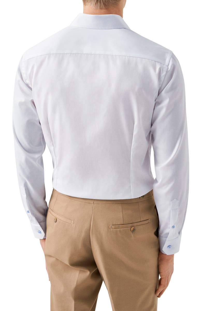 Eton Slim Fit Solid Organic Cotton Dress Shirt, Alternate, color, 