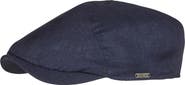 Wigens Men's Hopsack Linen Slim Newsboy Cap