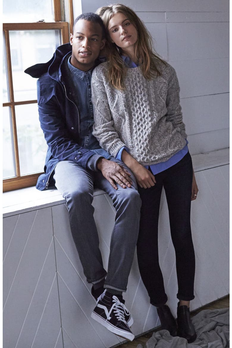 Treasure&Bond Skinny Jeans, Alternate, color, MODE BLUE BLACK
