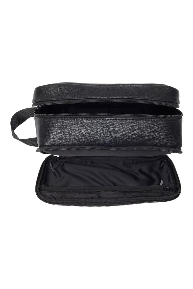 Angel Cube Zip Dopp Kit, Alternate, color, BLACK