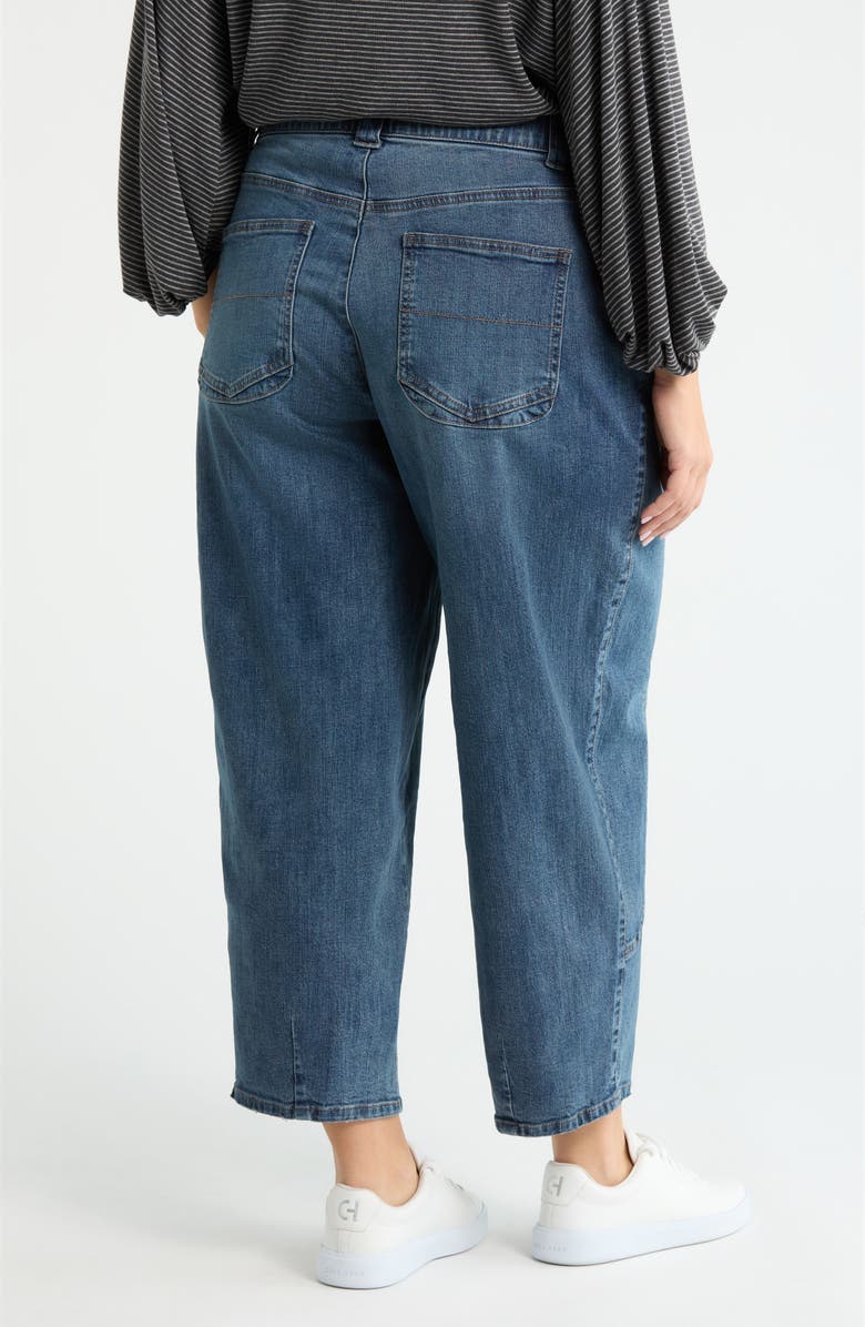 Wit & Wisdom High Waist Ankle Barely Barrel Jeans, Alternate, color, Mid Blue Artisanal