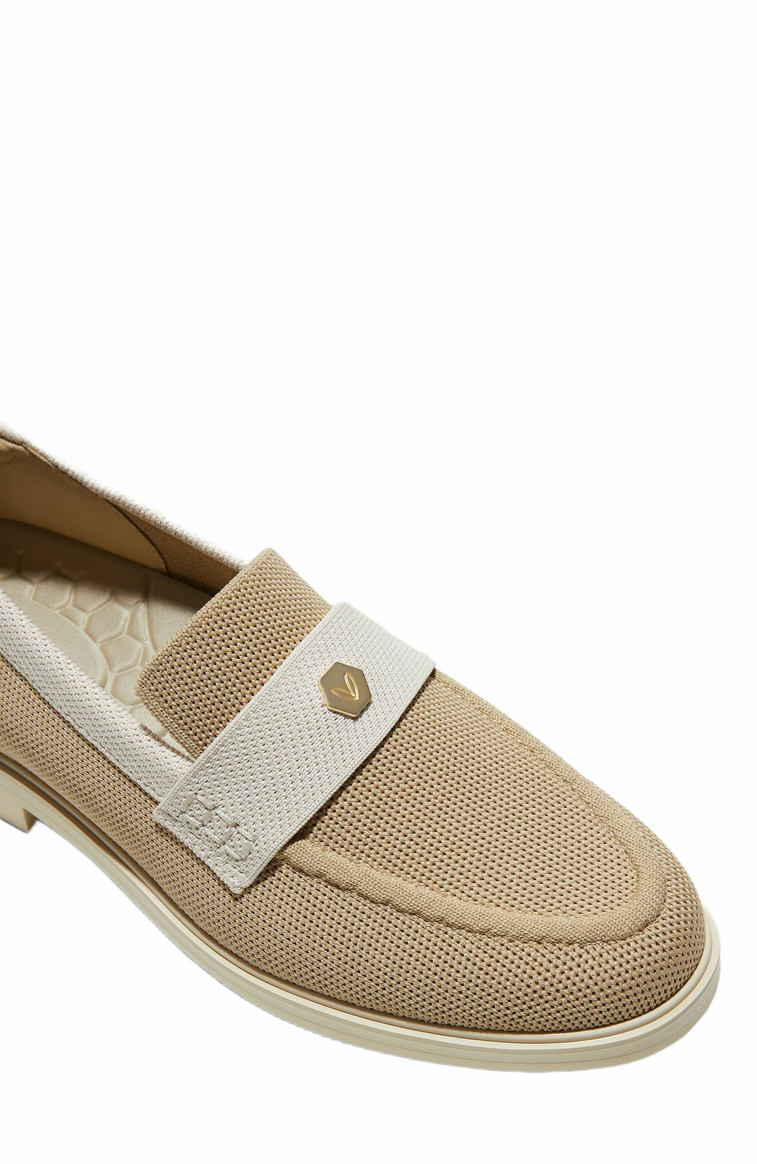 VIVAIA Classic Penny Loafers, Alternate, color, Nude Ivory