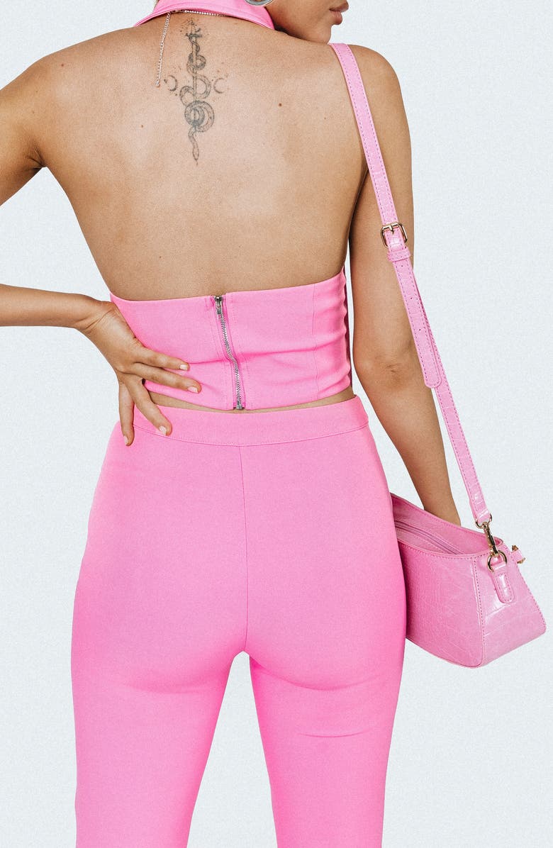 Princess Polly Marcia Lace Up Halter Top, Alternate, color, 