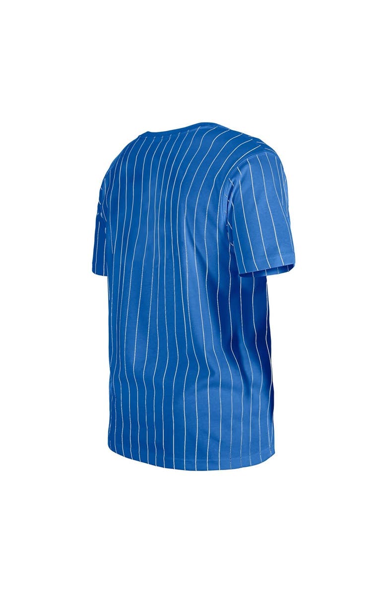 New Era Men's New Era Royal New York Mets Throwback Pinstripe T-Shirt, Alternate, color, 