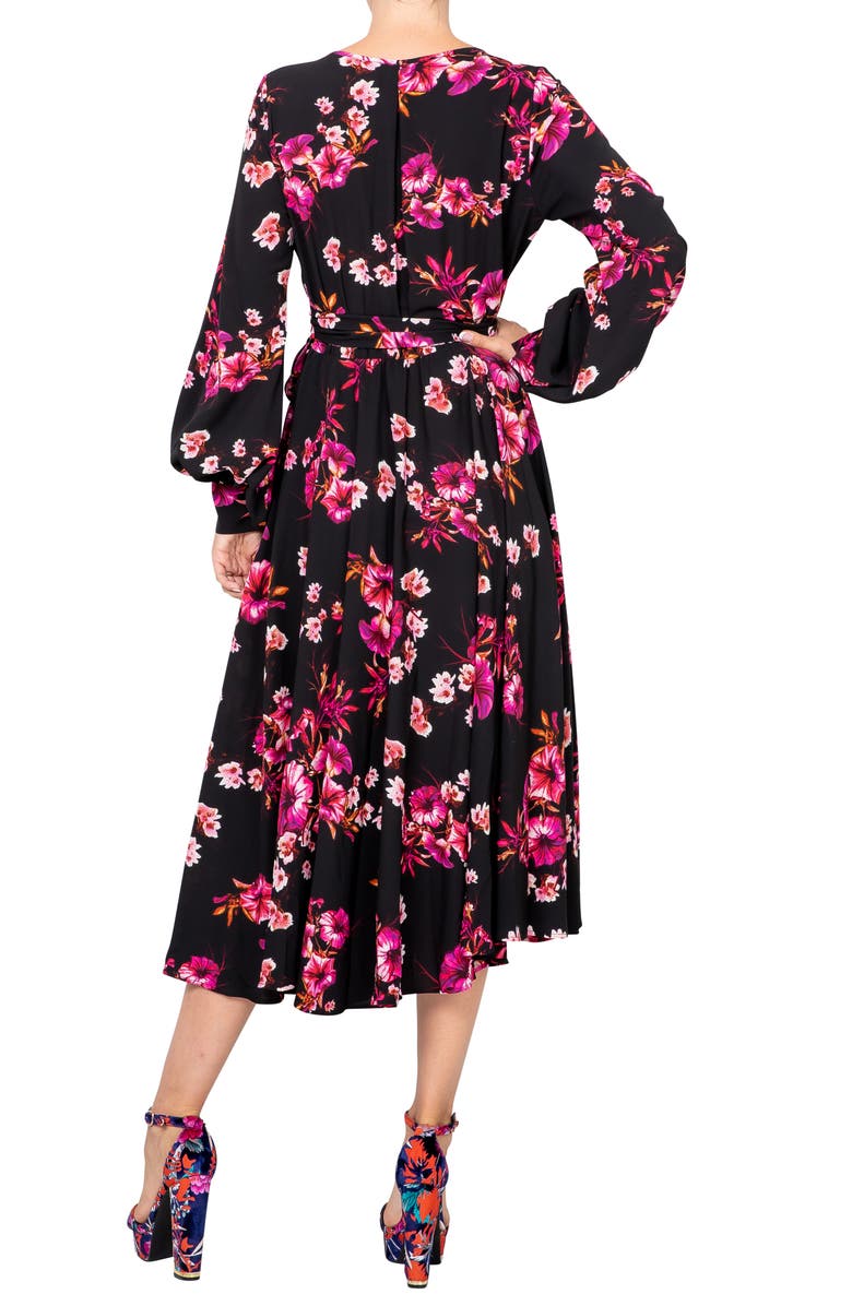 MEGHAN LA Lilypad Midi Dress, Alternate, color,