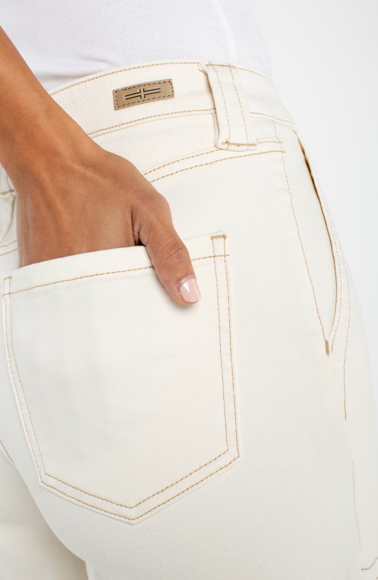 Liverpool Stride Patch Pocket High Waist Crop Wide Leg Jeans, Alternate, color, Seaside Dunes