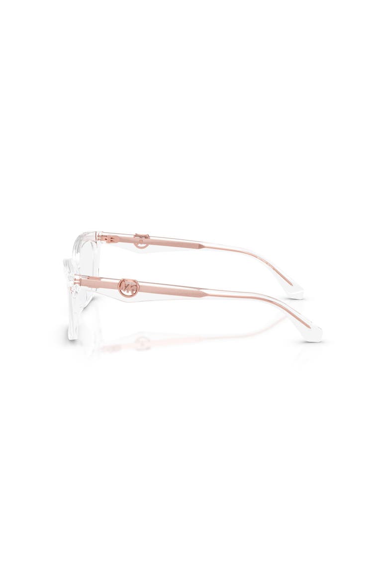 55mm Rectangle optical glasses, Alternate, color, Transparent