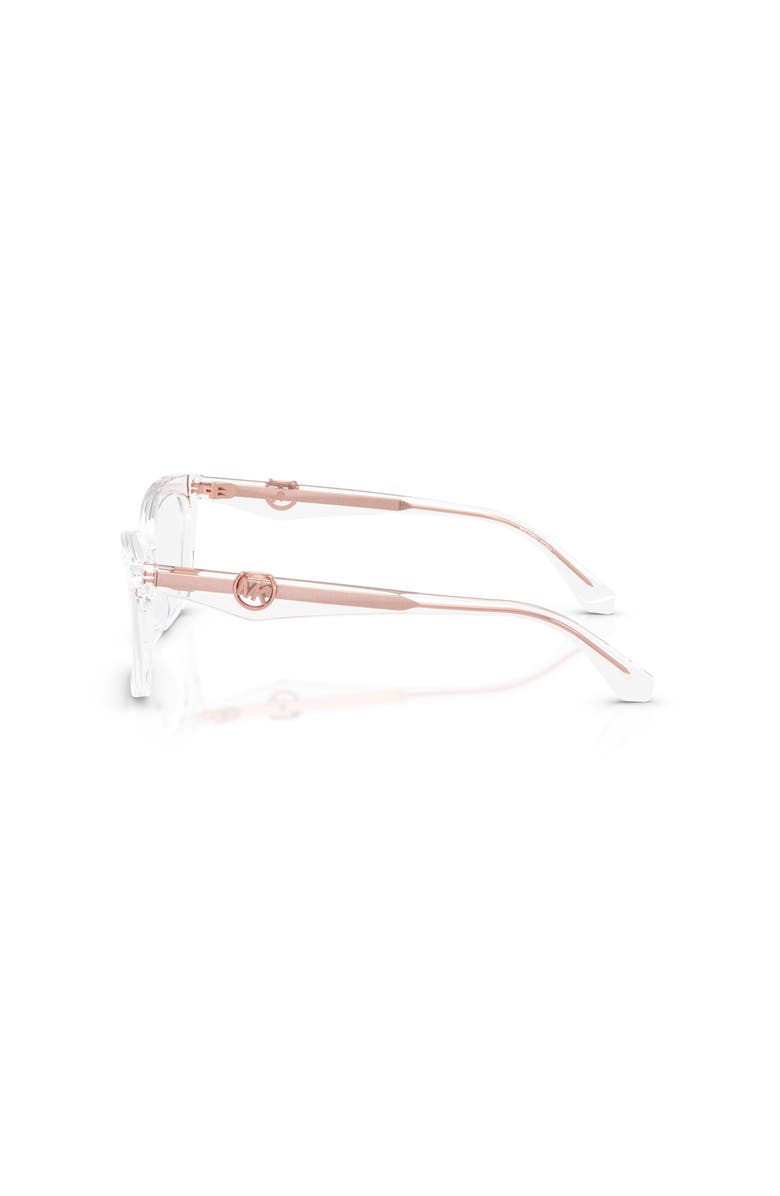 Michael Kors 55mm Rectangle optical glasses, Alternate, color, Transparent