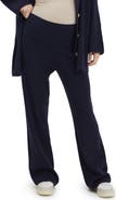 Nom Maternity Georgina Rib Knit Flare Leg Maternity Pants