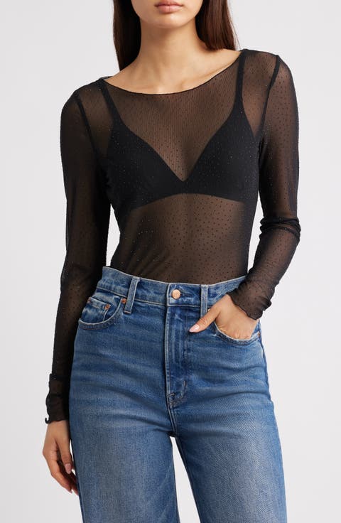 Ihnoviola Sparkle Mesh Shirt