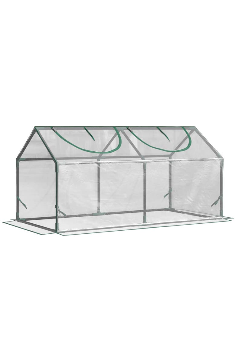 Outsunny Mini Greenhouse, Main, color, Clear