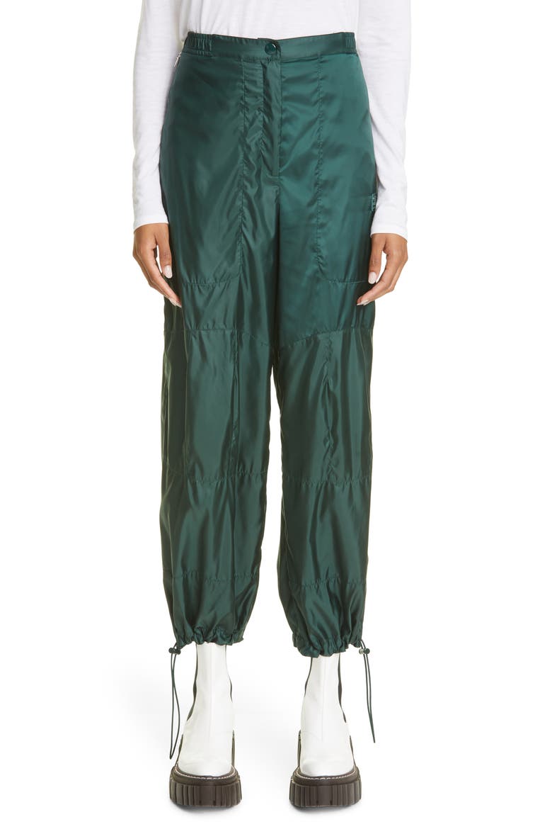 Niki Parachute Joggers, Main, color, FOREST GREEN