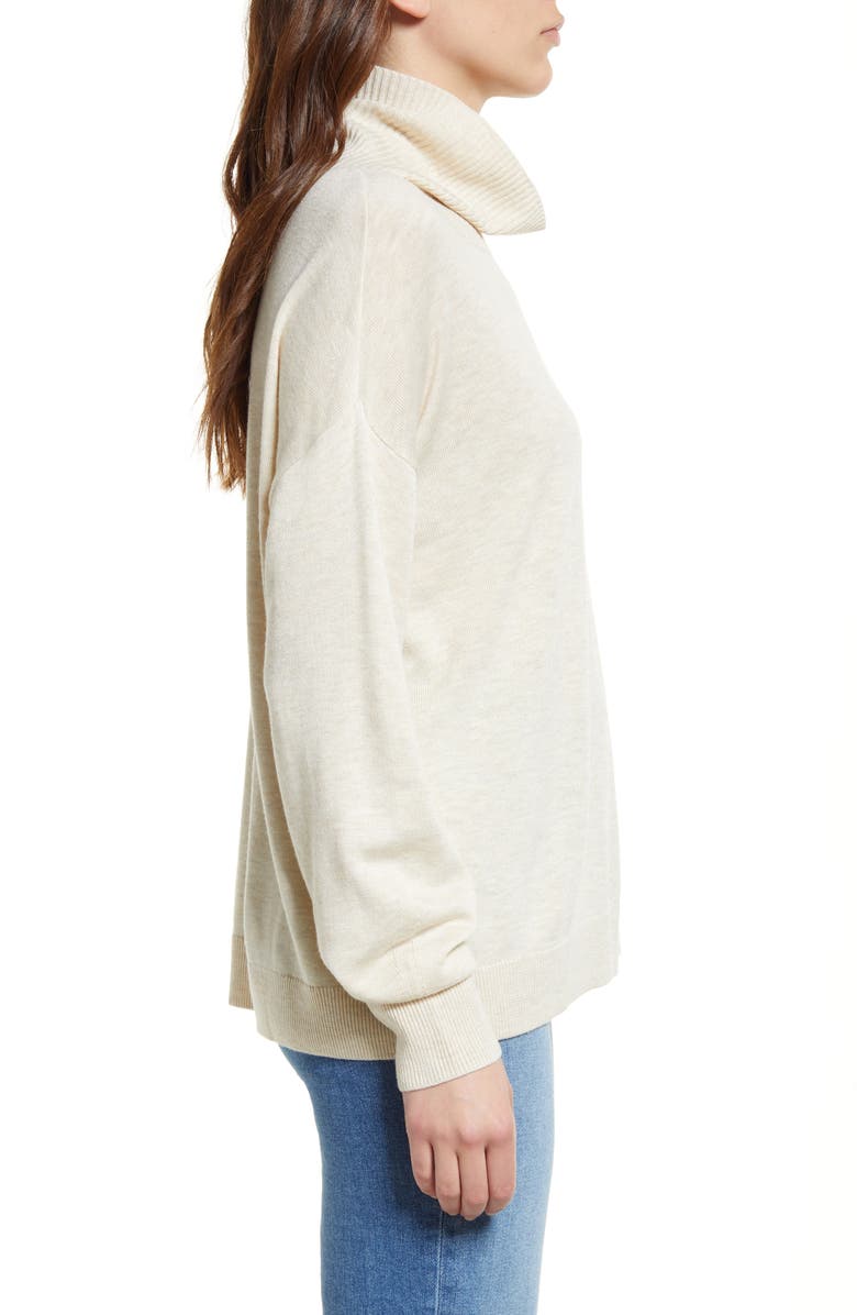 Treasure & Bond Turtleneck Sweater, Alternate, color, Beige Oatmeal Light Heather