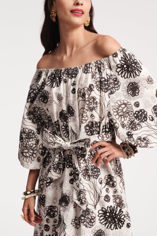 FRANCES VALENTINE FRANCES VALENTINE BLISS MINI DRESS SCRIBBLE