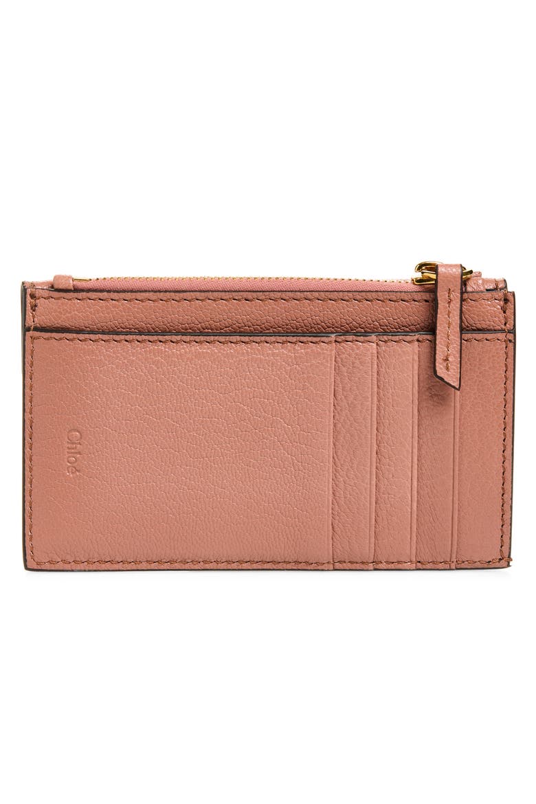 Small Leather Envelope Wallet, Alternate, color, NOUGAT