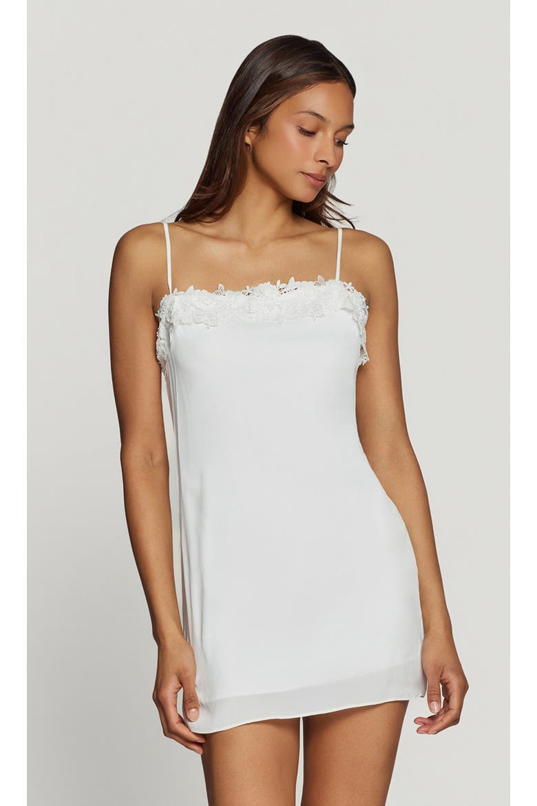 Elle Lace Combo Cami Dress, Alternate, color, White