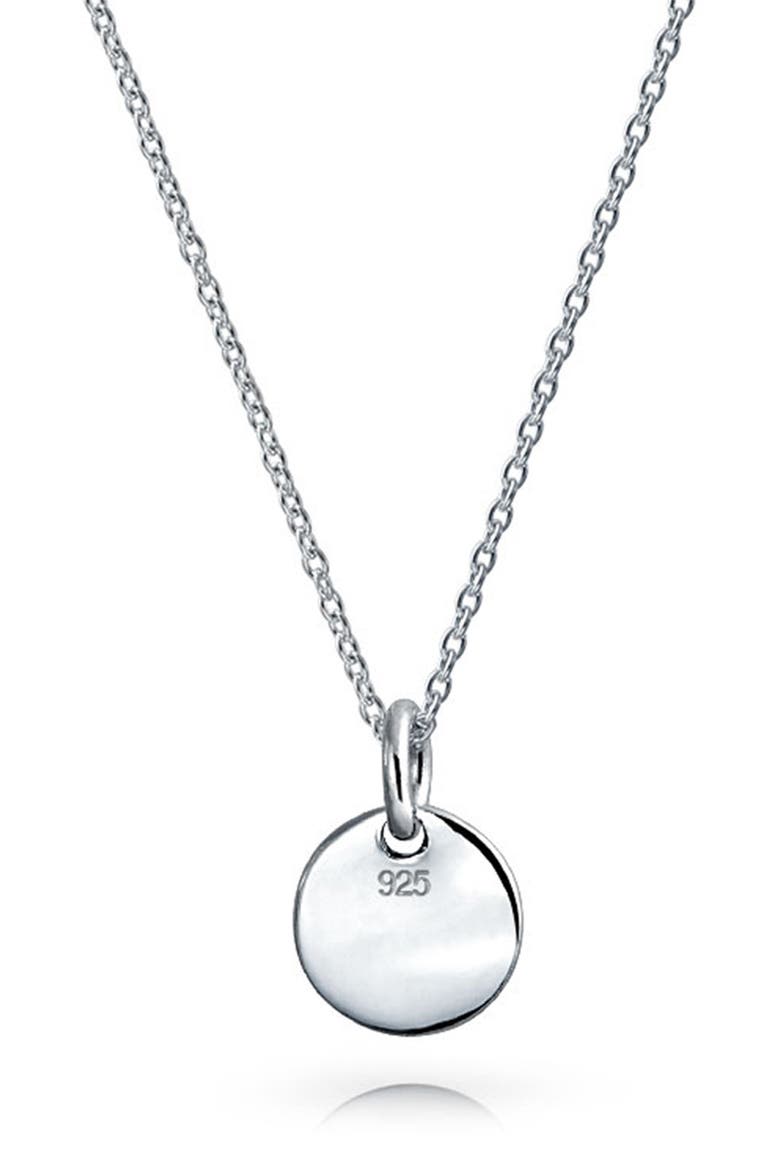 Minimalist Sterling Silver Initial Pendant Necklace, Alternate, color, SILVER - R
