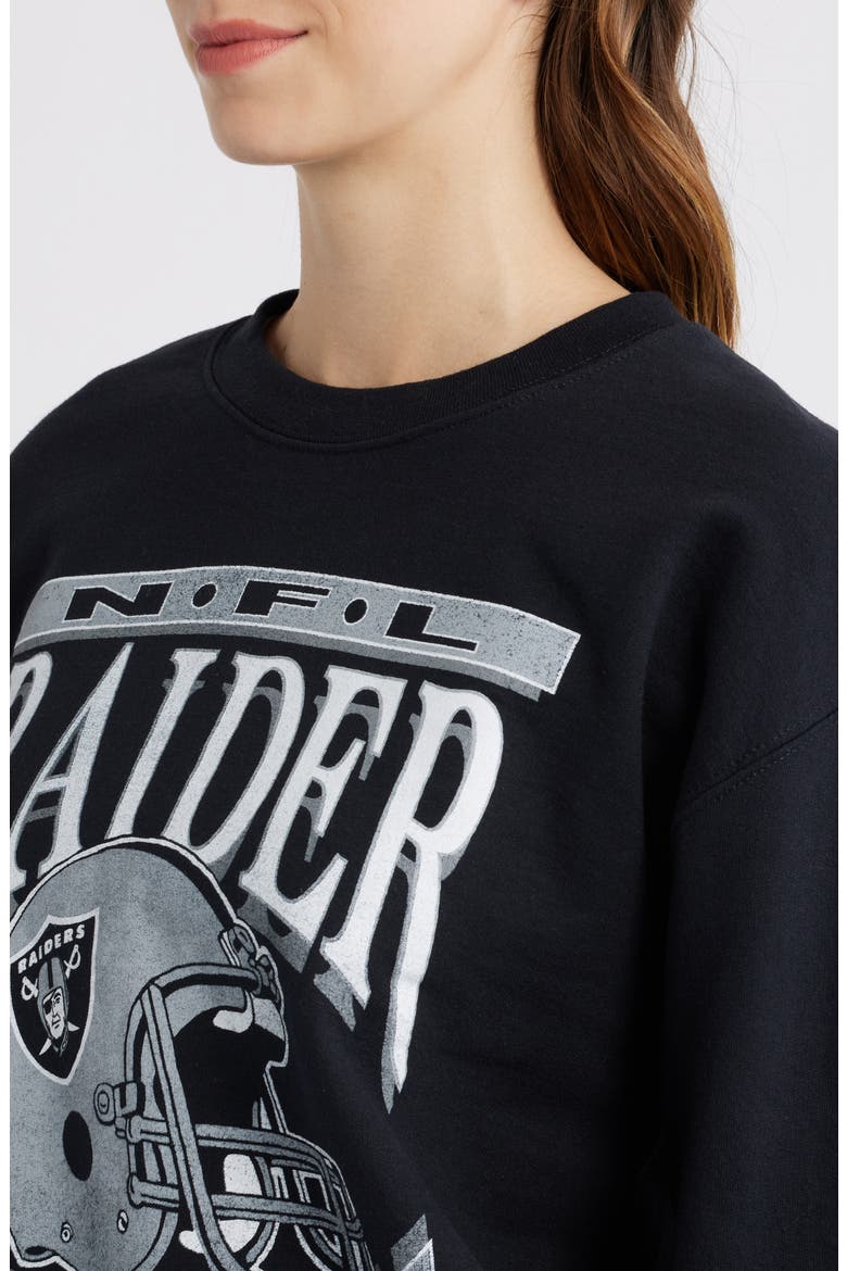 NFL Raiders Helmet Graphic Sweatshirt, Alternate, color, BLACK