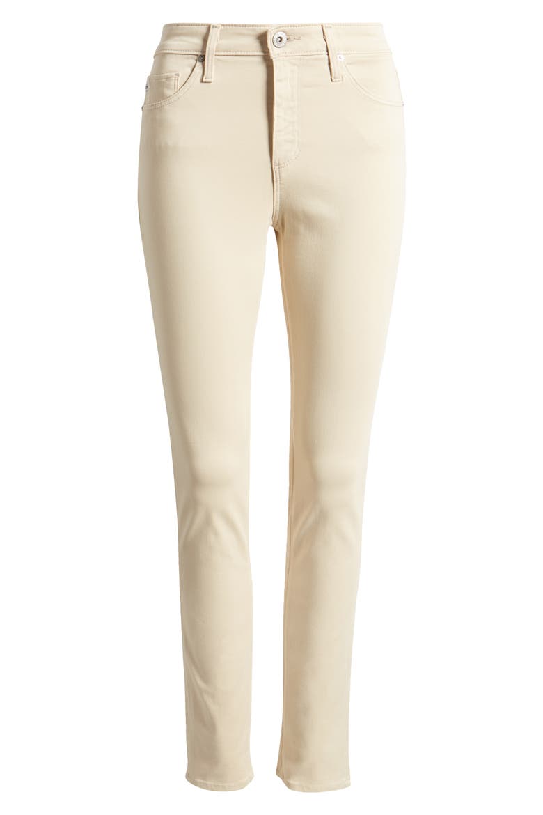 'The Prima' Cigarette Leg Skinny Jeans, Alternate, color, CREAM FROTH
