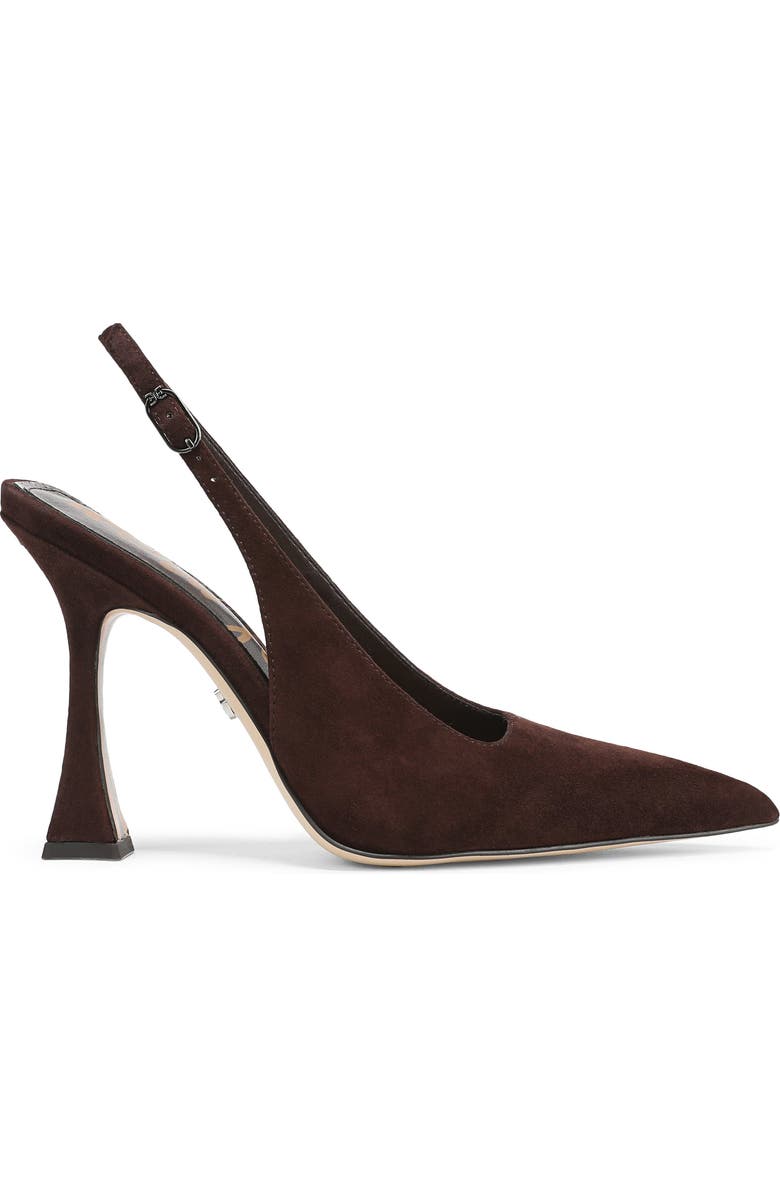 Sam Edelman Odette Pointed Toe Slingback Pump, Alternate, color, Cafe Noir