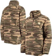 G-III SPORTS BY CARL BANKS Women's G-III Sports by Carl Banks Camo New York Rangers Sherpa Quarter-Zip Jacket