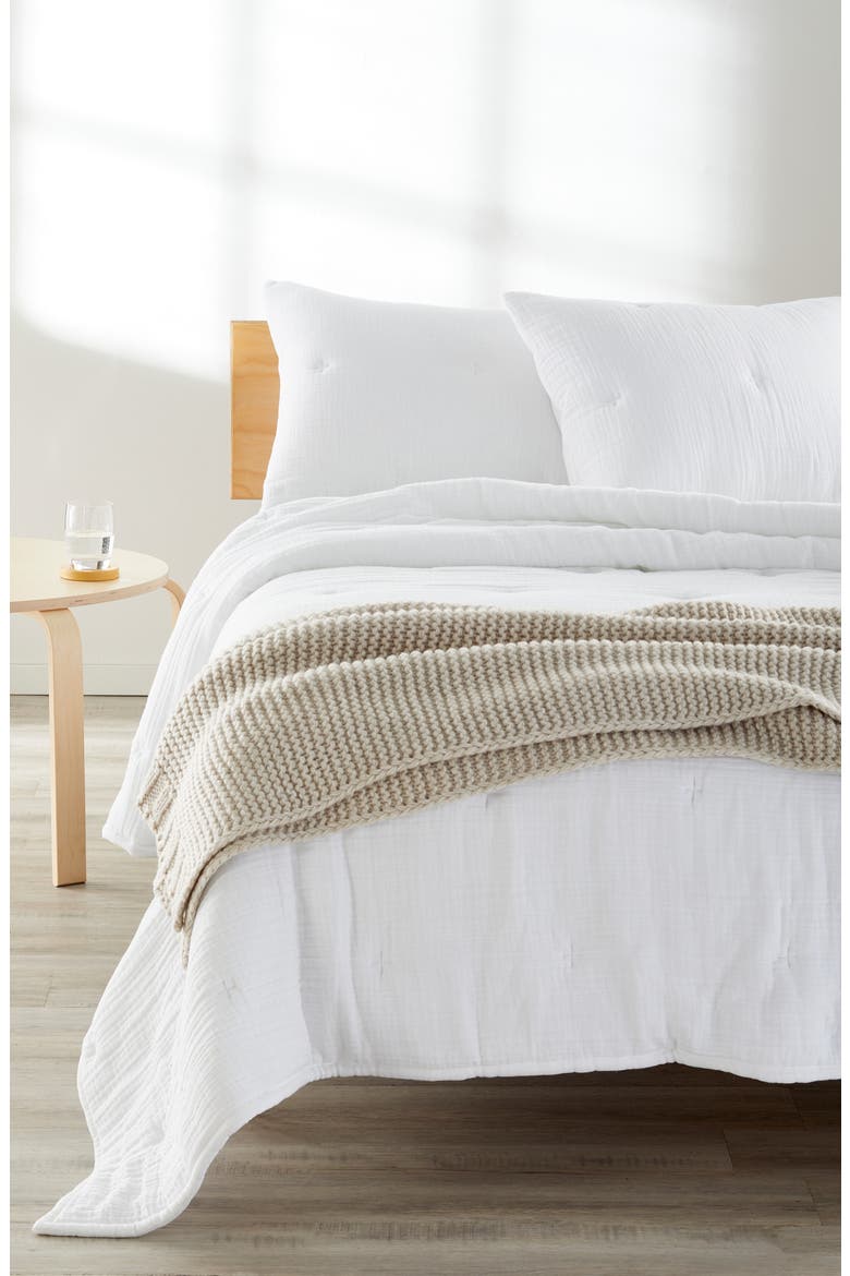 Heathered Knit Throw Blanket, Alternate, color, GREY VAPOR