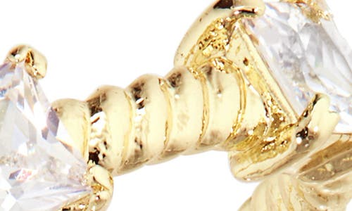 Covet Set Of 3 Mixed Metal Cz Rings In Gold/silver Assorted