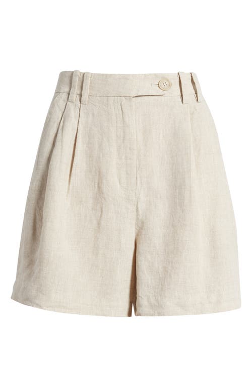 & Other Stories Releaxed Fit Linen Shorts In Neutral