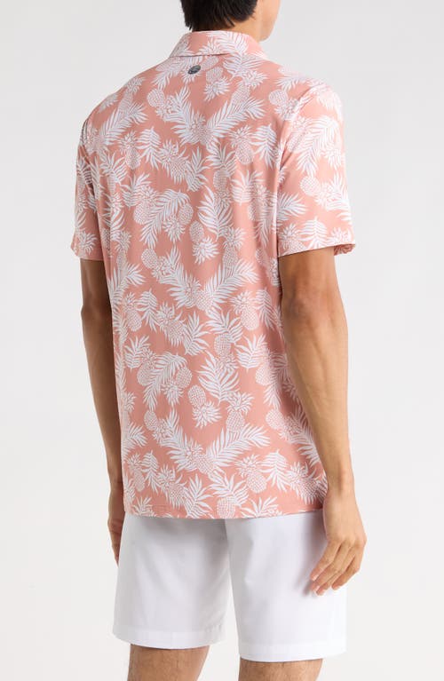 Reyn Spooner Pineapple Palm Polo In White