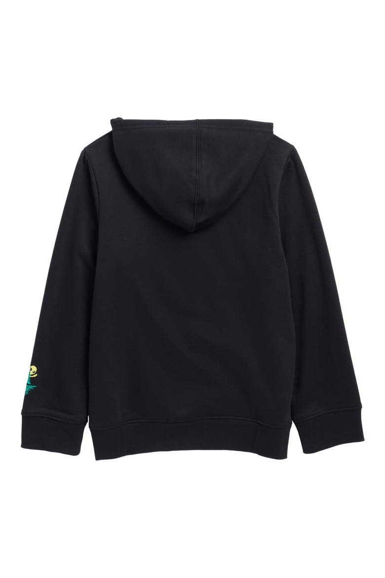 Kids' UA Camp UFO Graphic Hoodie, Alternate, color, BLACK