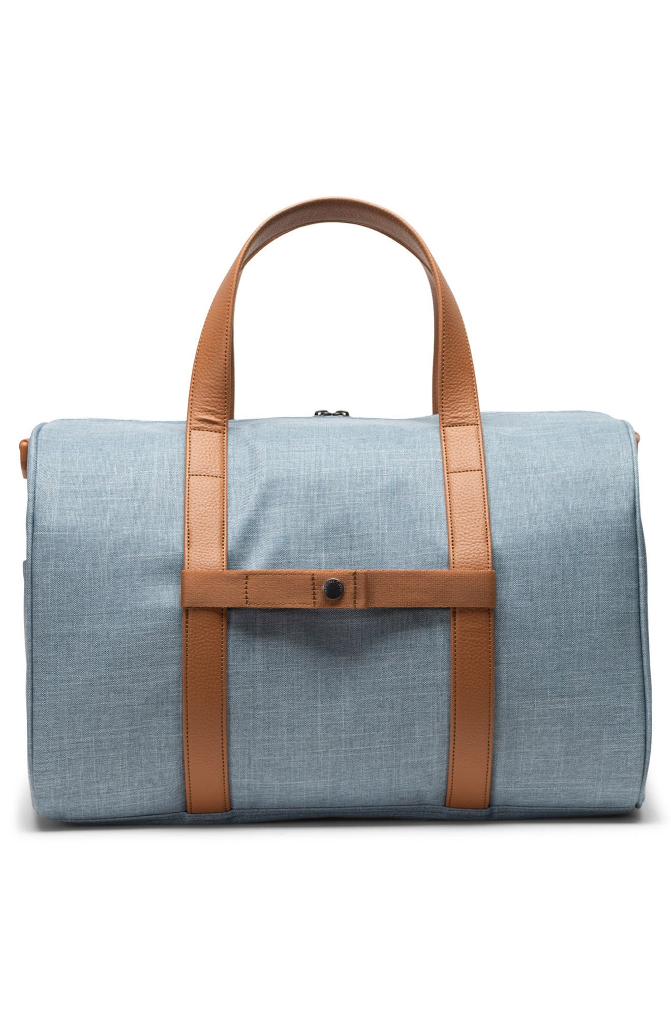 Herschel Supply Co. Novel Recycled Nylon Duffle Bag, Alternate, color, Ashley Blue Crosshatch