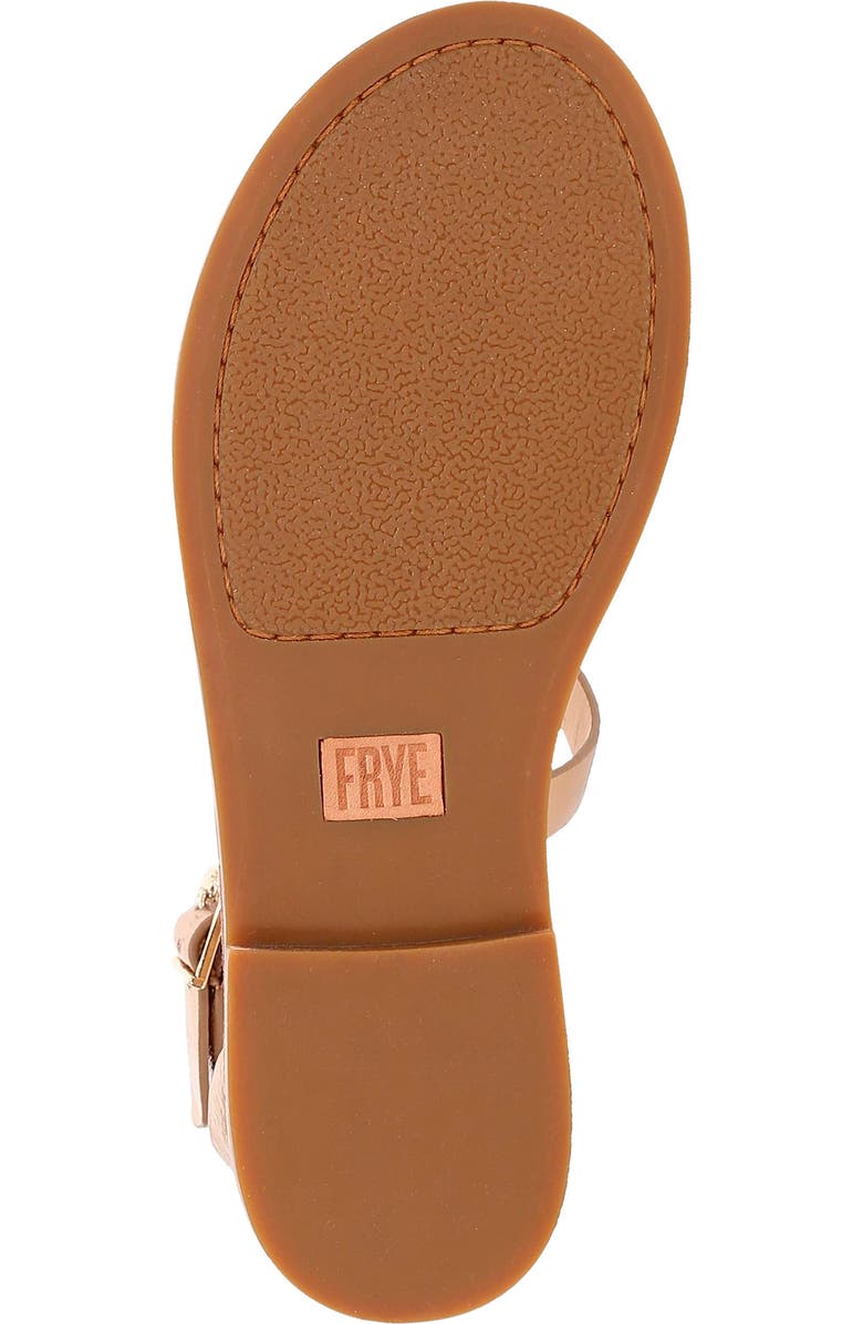 Frye Taylor Snake Print Ankle Strap Sandal, Alternate, color, Dark Gold