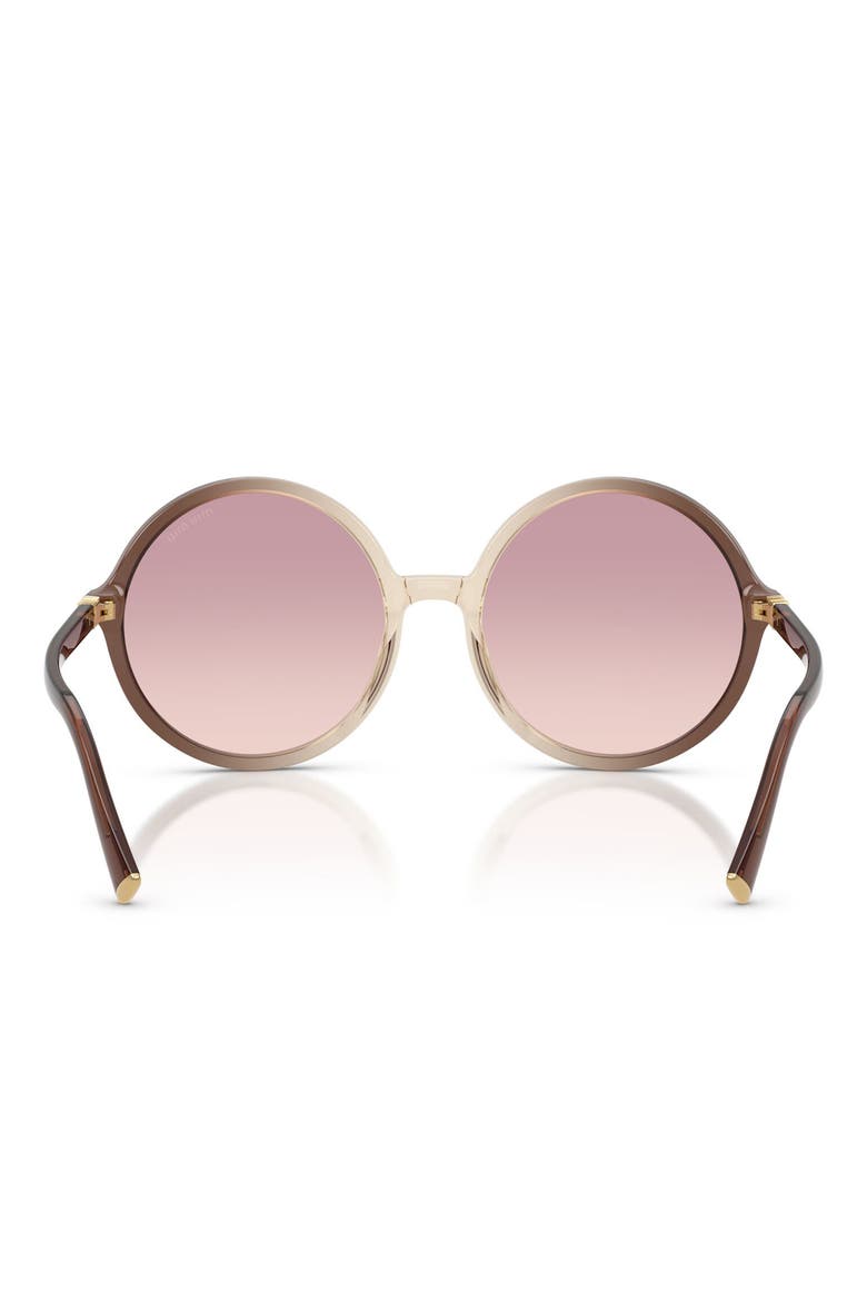 59mm Round Sunglasses, Alternate, color, BROWN GRADIENT/ BROWN/ VIOLET