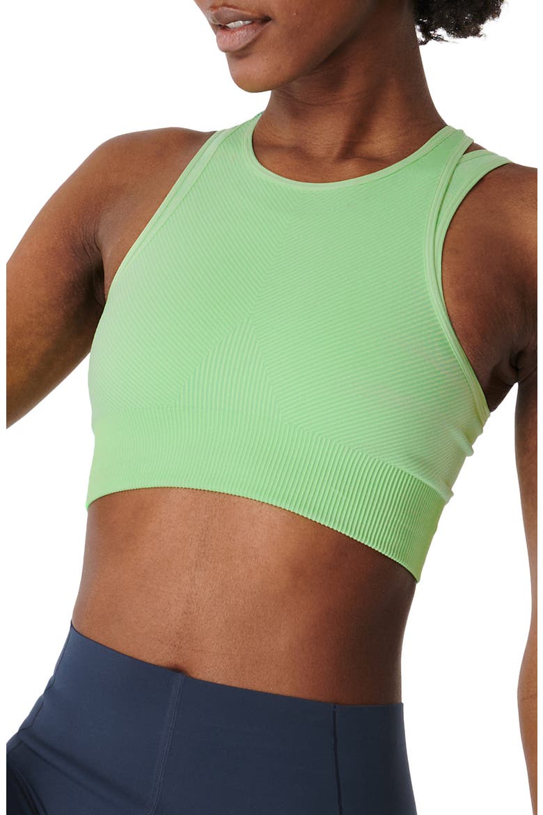 Illusion Seamless Sports Bra, Main, color, SALIX GREEN
