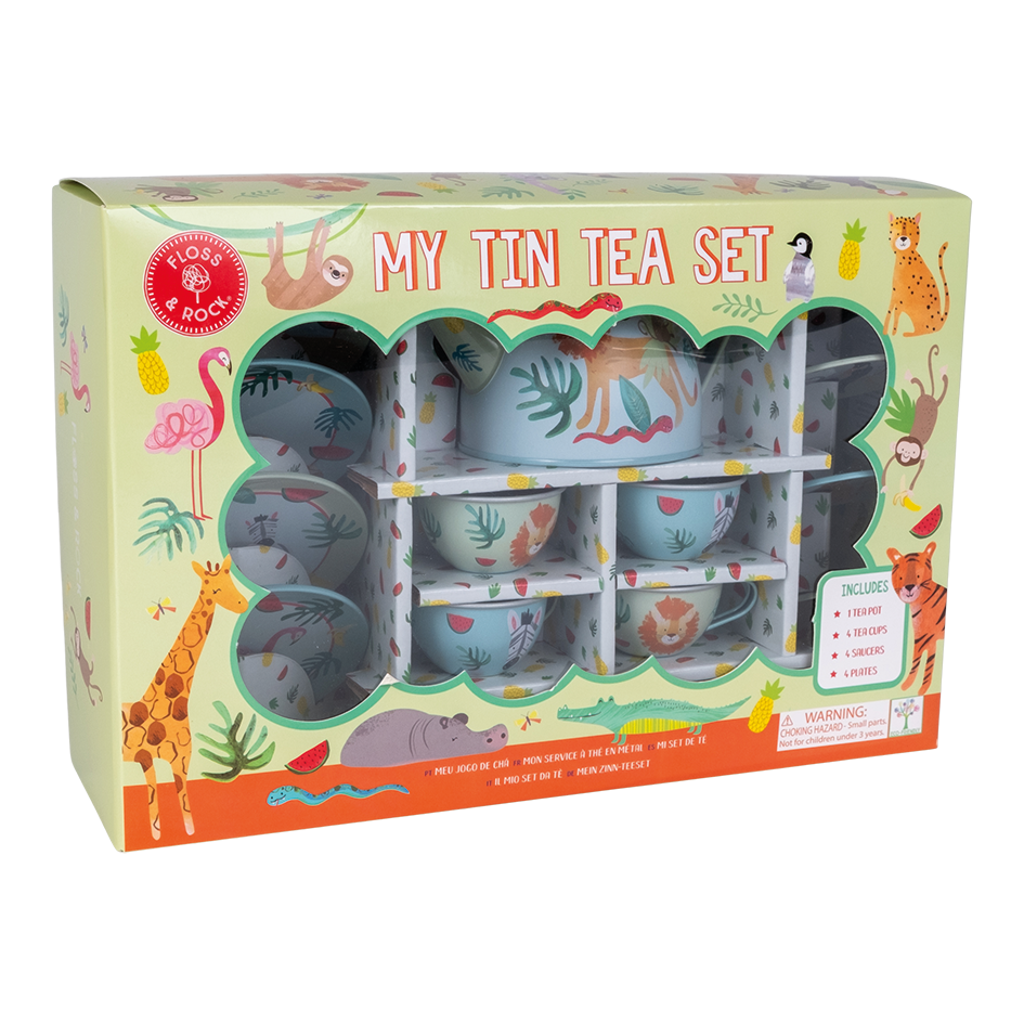 Floss & Rock 14pc Boxed Tea Set in Jungle  product