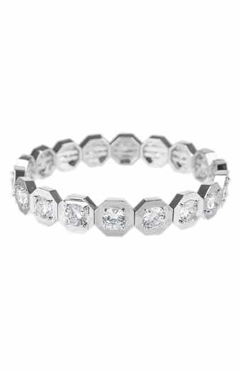 CZ by Kenneth Jay Lane Hexagon Cubic Zirconia Stretch Bracelet