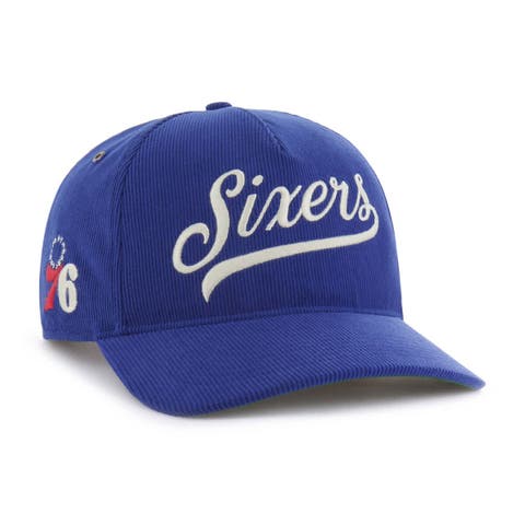 Men's '47 Royal Philadelphia 76ers Golden Age Relaxed Corduroy Hitch Adjustable Hat