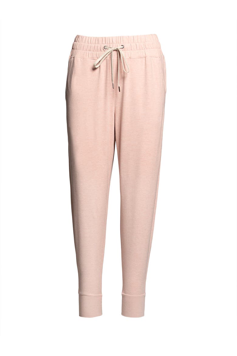Lightweight Drawstring Jogger, Alternate, color, Heather Pink